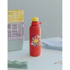Clearance Botella Metalica 500 ml Smiley Quirky Comics Regalos De Otras Series