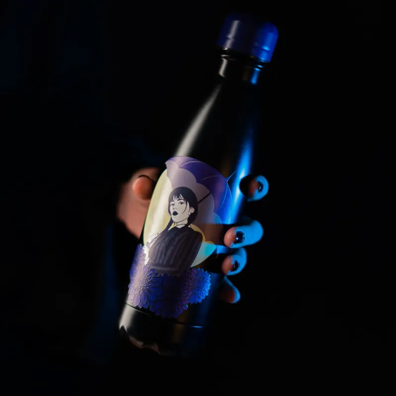 Grupo Erik Miércoles Addams^Botella Metalica Hot&Cold 500Ml Wednesday