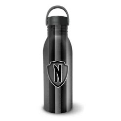 Outlet Botella Miércoles escudo Nevermore Miércoles Addams