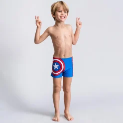 Niños Cerdá Kids Marvel Y Dc Para Niños|Ropa Y Téxtil: Cosas Que Ponerse Para Niños ^Boxer de baño de Capitán América