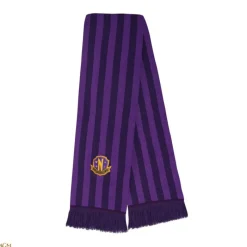 Sale Bufanda Miércoles Púrpura Nevermore Academy 190 cm Miércoles Addams