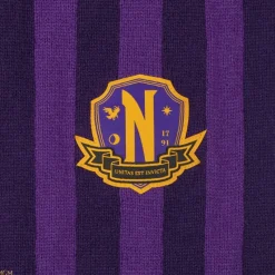 Sale Bufanda Miércoles Púrpura Nevermore Academy 190 cm Miércoles Addams