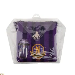 Sale Bufanda Miércoles Púrpura Nevermore Academy 190 cm Miércoles Addams