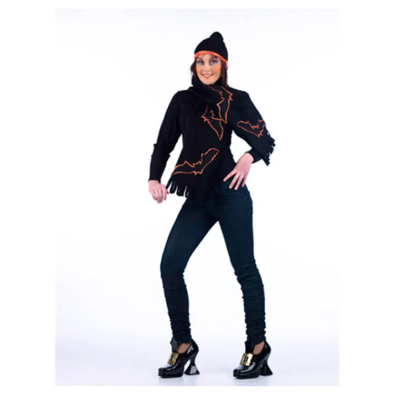 Outlet Bufanda y Gorro Murciélago Deluxe Sombreros Y Cascos Para Disfraces |Accesorios Halloween Y Terror
