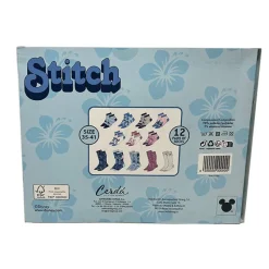 Cerdá Películas Y Personajes De Disney ·Lilo Y Stitch|Ropa Stitch^Caja regalo 12 pares calcetines Stitch