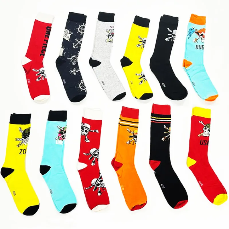 Clearance Caja regalo 12 pares calcetines One Piece Ropa One Piece