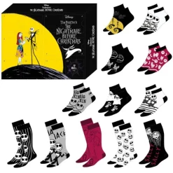 Cerdá Pesadilla Antes De Navidad^Caja Regalo 12 pares calcetines Pesadilla antes de Navidad