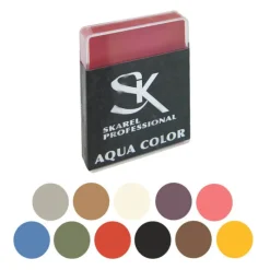 Disfrazzes Maquillaje Para Disfraces^Cajita de Maquillaje Profesional al agua de 12 gr en varios colores