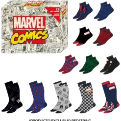 Cerdá Más Regalos De Marvel^Calendario de adviento 12 calcetines Marvel