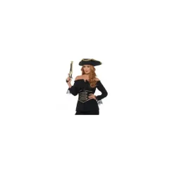 Clearance Camisa Pirata Negra con Encaje para mujer Mujer Prendas Accesorias Para Disfraces|Disfraces Mujer