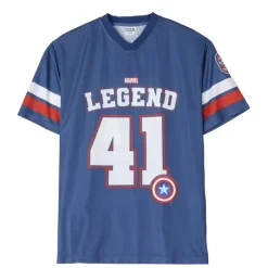 Hot Camiseta beisbol oversized Capitán América Marvel Superhéroes Marvel|Moda Marvel