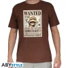 Online Camiseta Chocolate de Luffy Wanted ONE PIECE Cosas De Luffy One Piece|Ropa One Piece