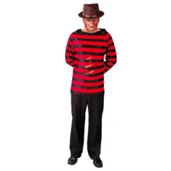 New Camiseta de Freddy Krueger con arañazos Hombre Disfraces Hombre|Freddy Krueger