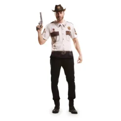 Hombre Disfrazzes Disfraces Hombre|Disfraces Cine^Camiseta disfraz sheriff americano para Hombre