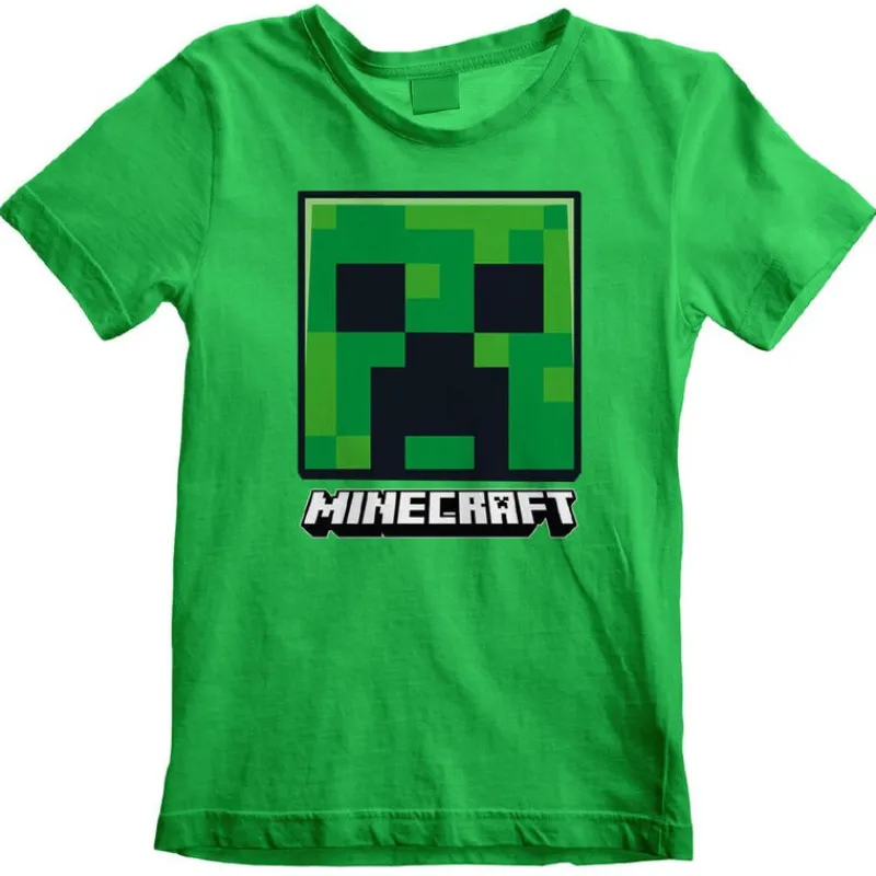 DIFUZED Minecraft|Regalos Y Coleccionismo Para Gamers - Cosas De Videojuegos Míticos^Camiseta Minecraft Creeper