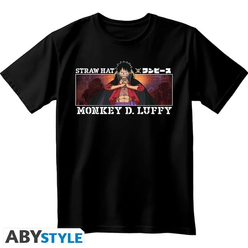 Abystyle Cosas De Luffy One Piece|Ropa One Piece^Camiseta Negra Monkey D. Luffy de One Piece