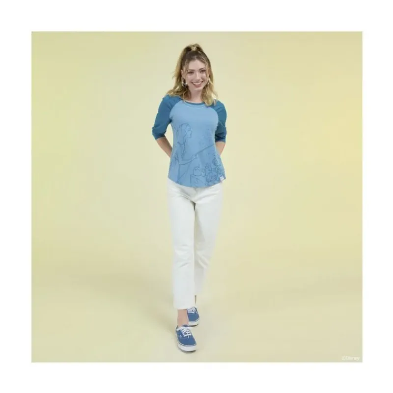 Loungefly Bolsos Y Carteras Disney^Camiseta Pinocchio Unisex Blue Fairy Raglan XL de