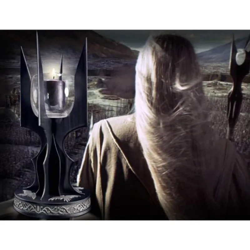 Hombre The Noble Collection Disfraces Halloween Hombre^Candelabro Bastón de Saruman - Colección El Señor de los Anillos