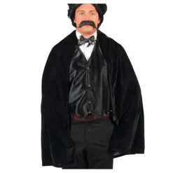 Best Capa de Terciopelo Negra 100 cm Prendas Accesorias Para Disfraces|Accesorios Halloween Y Terror