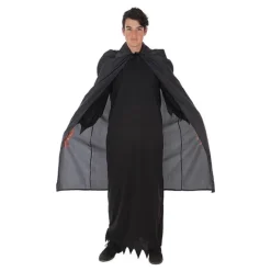Outlet Capa Negra Larga de Vampiro o Muerte para Adultos Prendas Accesorias Para Disfraces|Accesorios Halloween Y Terror