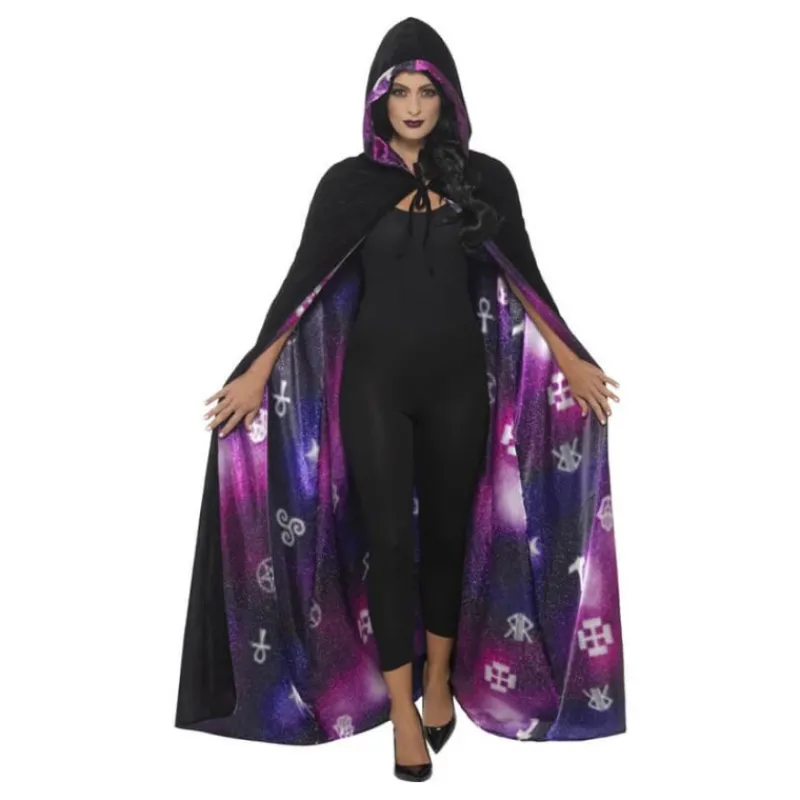 Disfrazzes Prendas Accesorias Para Disfraces|Accesorios Halloween Y Terror ^Capa reversible símbolos Ouija para adultos