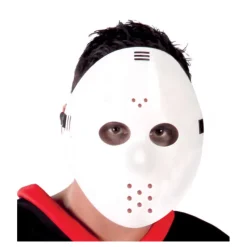Online Careta de Hockey blanca Antifaces Y Gafas Para Disfraces|Accesorios Halloween Y Terror