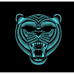 Disfrazzes Antifaces Y Gafas Para Disfraces|Disfraces Unisex^Careta de Tigre iluminación LED