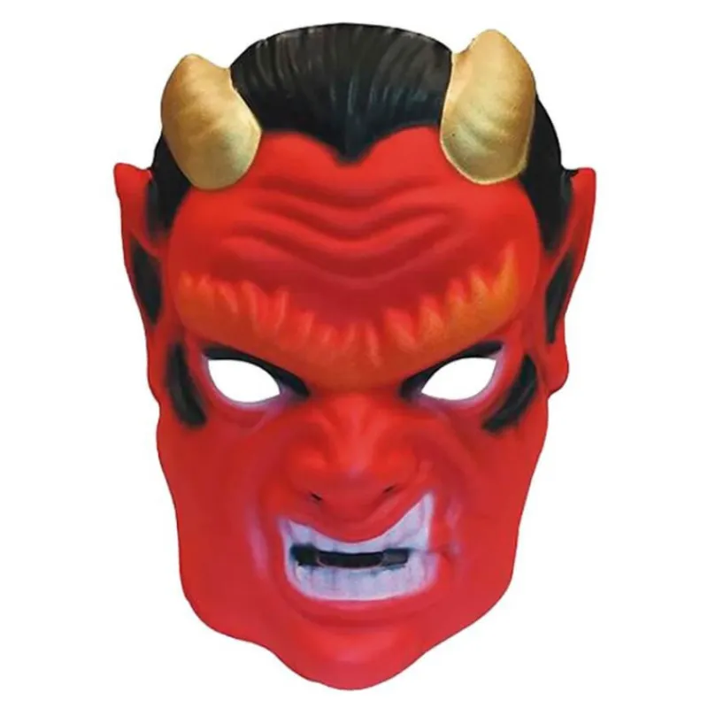 Discount Careta demonio con cuernos dorados Accesorios Halloween Y Terror