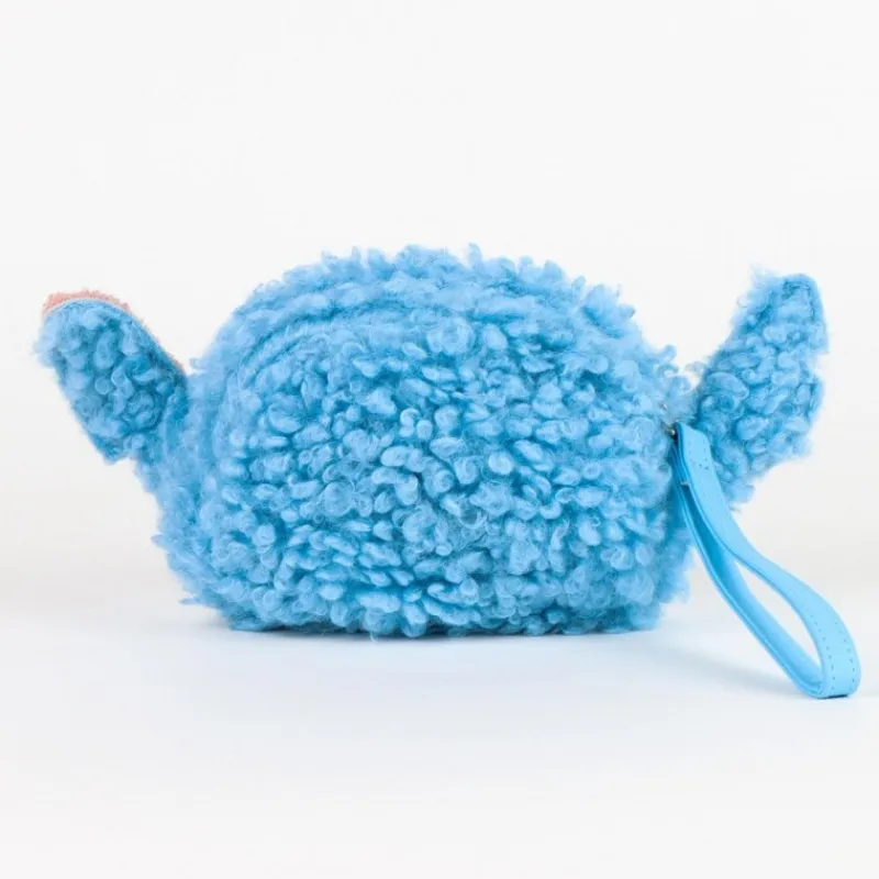 Cartera Borreguillo Stitch Azul 100% Poliéster Películas Y Personajes De Disney ·Lilo Y Stitch|Bolsos Y Carteras Disney