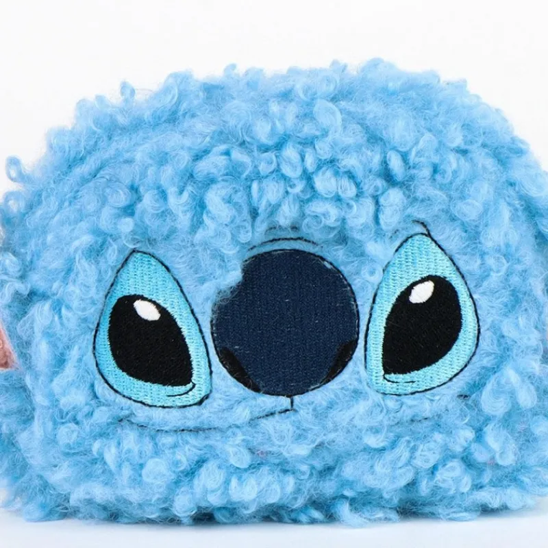 Cartera Borreguillo Stitch Azul 100% Poliéster Películas Y Personajes De Disney ·Lilo Y Stitch|Bolsos Y Carteras Disney