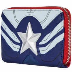 Loungefly Superhéroes Marvel|Complementos Marvel^Cartera Marvel Falcon Capitán América Cosplay