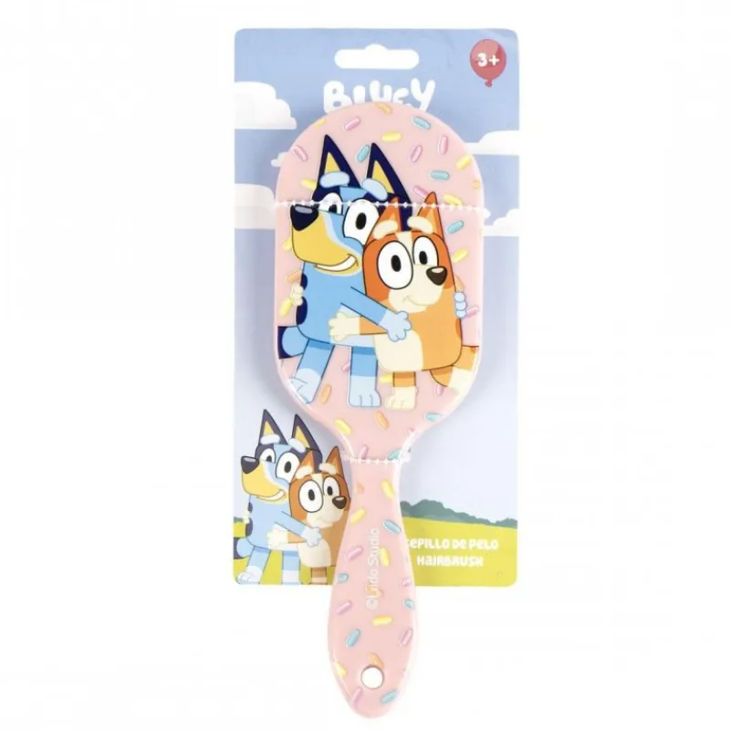 Online Cepillo de Pelo Infantil Bluey Rectangular, 100% Plástico ABS - Rosa Accesorios Para El Pelo, Gafas De Sol Y Kits De Belleza Infantiles