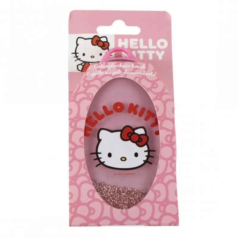 New Cepillo Desenredante Hello Kitty 100% Plástico Rosa Accesorios Para El Pelo, Gafas De Sol Y Kits De Belleza Infantiles