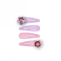 Cerdá Kids Accesorios Para El Pelo, Gafas De Sol Y Kits De Belleza Infantiles ^Clips para el Pelo Gabby's Dollhouse - Set de 4 piezas