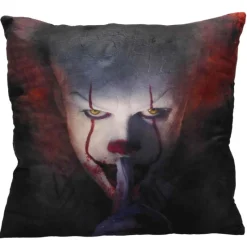 SD Toys Pennywise It Y Stephen King |Más Regalos De Cine De Terror ^Cojín It Pennywise Shut Up 45 x 45 cm