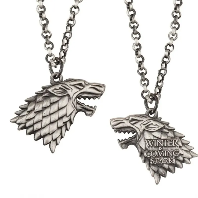 Hot Colgante Blasón Stark - Juego de Tronos, 9cm x 7.3cm x 2.5cm Juego De Tronos Y La Casa Del Dragón