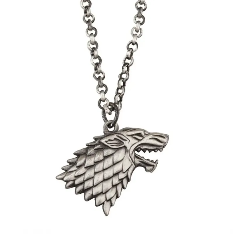 Hot Colgante Blasón Stark - Juego de Tronos, 9cm x 7.3cm x 2.5cm Juego De Tronos Y La Casa Del Dragón