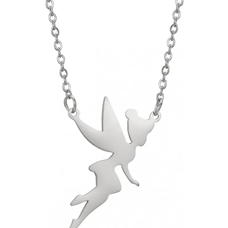 Frikileria Películas Y Personajes De Disney ·Campanilla Y Peter Pan|Joyas Disney^Colgante de Acero Campanilla Disney