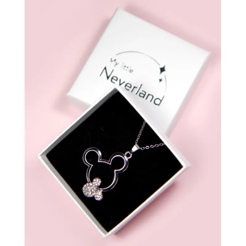 Frikileria Películas Y Personajes De Disney ·Mickey & Minnie|Joyas Disney^Colgante Mickey Mouse 90th Anniversary Acero y Circonitas