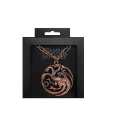 Distrineo Juego De Tronos Y La Casa Del Dragón ^Collar Blasón Targaryen - Juego de Tronos en Bronce