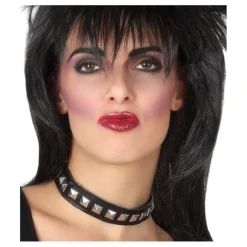 Sale Collar Punk Negro Complementos Para Disfraces|Disfraces De Música