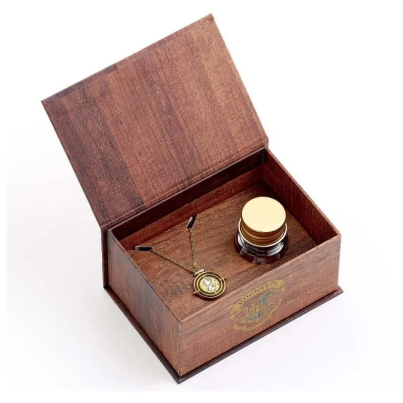 Outlet Collar y Pendientes Time Turner de Hermione - Harry Potter (Dorado) Giratiempo De Hermione