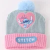 Clearance Conjunto 3 Piezas Bufanda y Complementos Stitch 100% Acrílico Películas Y Personajes De Disney ·Lilo Y Stitch