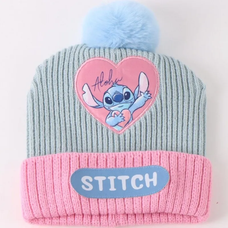 Clearance Conjunto 3 Piezas Bufanda y Complementos Stitch 100% Acrílico Películas Y Personajes De Disney ·Lilo Y Stitch