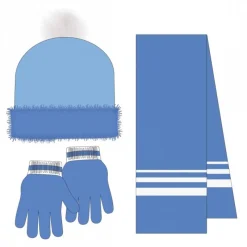 Niños Cerdá Kids Disney Para Niñas|Ropa Y Téxtil: Cosas Que Ponerse Para Niños ^Conjunto 3 Piezas Bufanda Frozen 100% Acrílico Azul