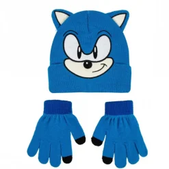 Clearance Conjunto 2 Piezas Sonic Azul 100% Acrílico Niños Ropa Y Téxtil: Cosas Que Ponerse Para Niños
