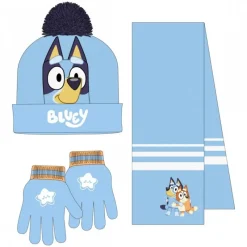 Niños Cerdá Kids Ropa Y Téxtil: Cosas Que Ponerse Para Niños |Bluey^Conjunto de 3 Piezas Bluey - Bufanda, Gorro y Guantes 100% Acrílico