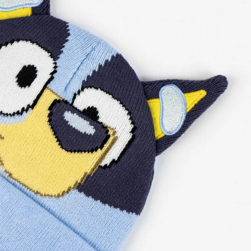 Niños Cerdá Kids Ropa Y Téxtil: Cosas Que Ponerse Para Niños |Bluey^Conjunto de Invierno Bluey: Gorro y Guantes 100% Acrílico