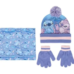 Discount Conjunto invierno 3 Piezas Stitch - Complementos Niños Ropa Y Téxtil: Cosas Que Ponerse Para Niños |Stitch Kids