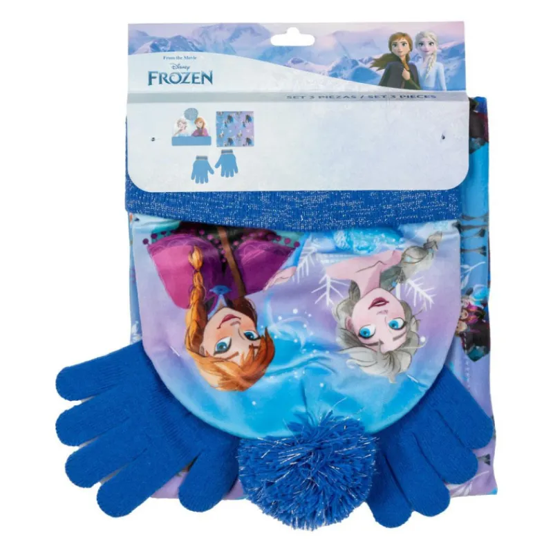 Niños Cerdá Kids Disney Para Niñas|Ropa Y Téxtil: Cosas Que Ponerse Para Niños ^Conjunto invierno 3 Piezas Frozen - Complementos Esenciales